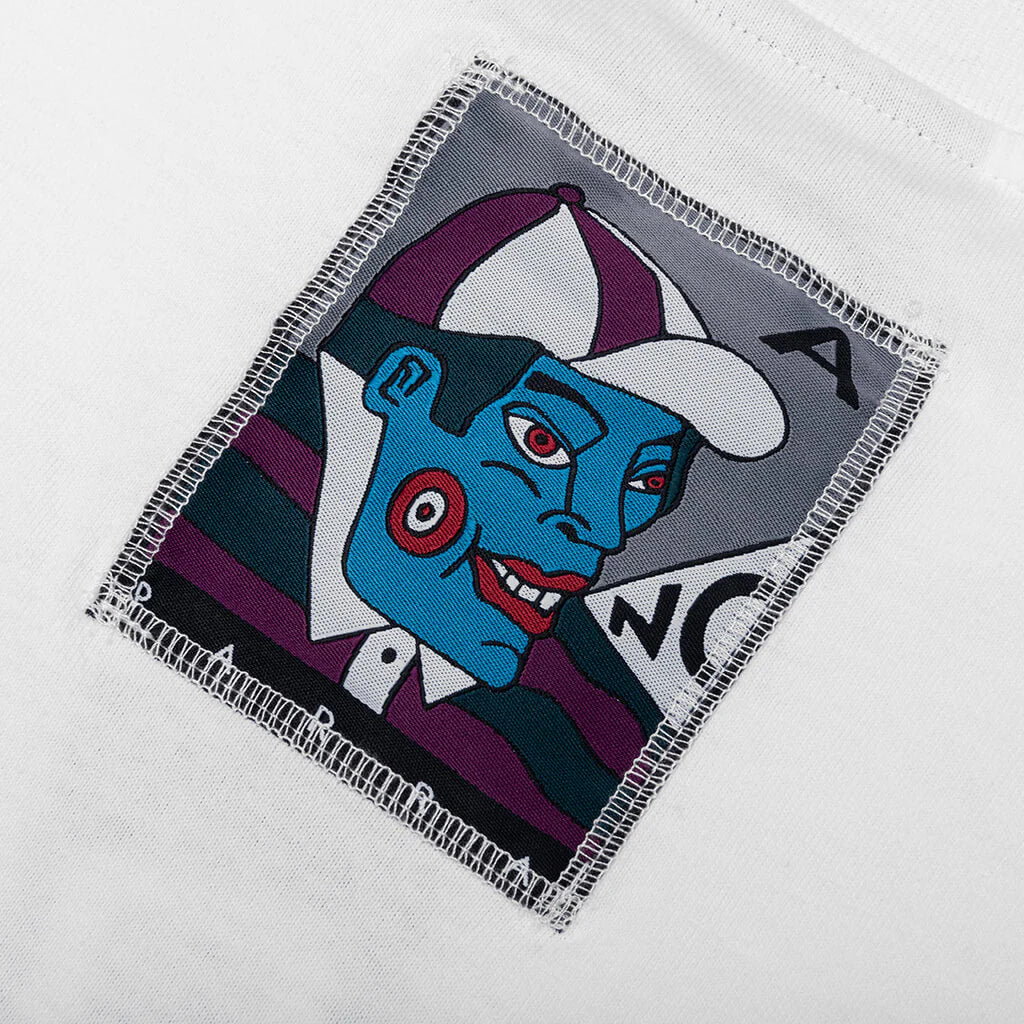 Parra Your Face L/S Tee (White)