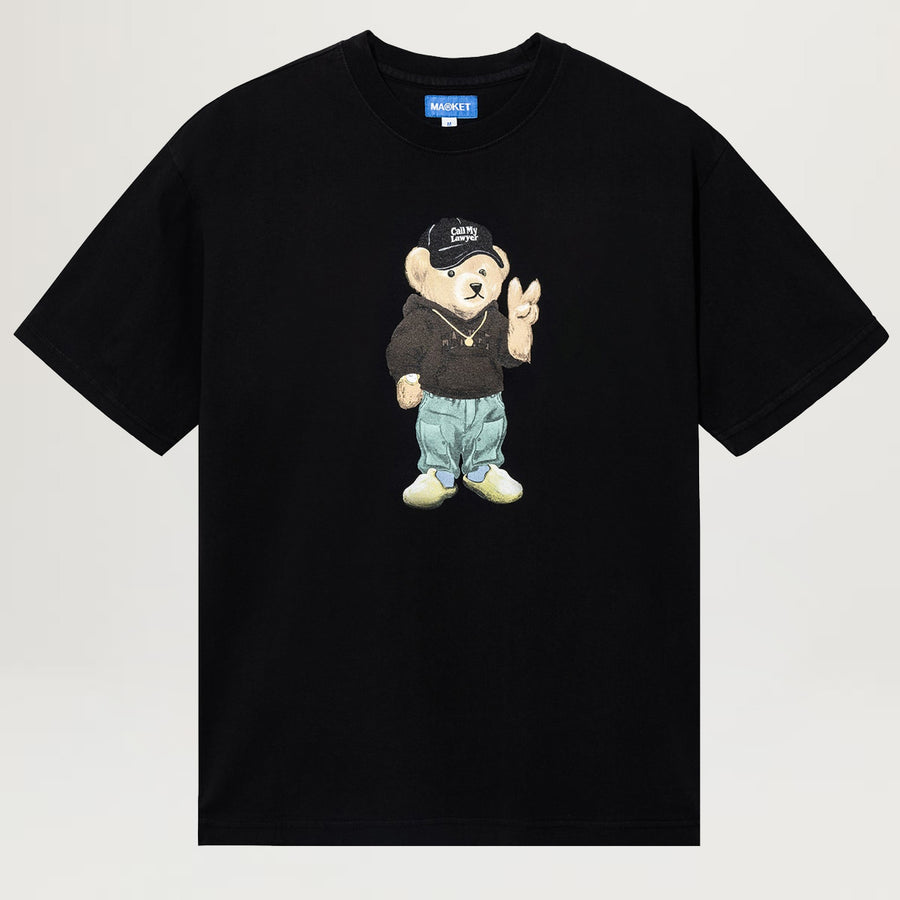 Market Peace Bear Tee (Black)