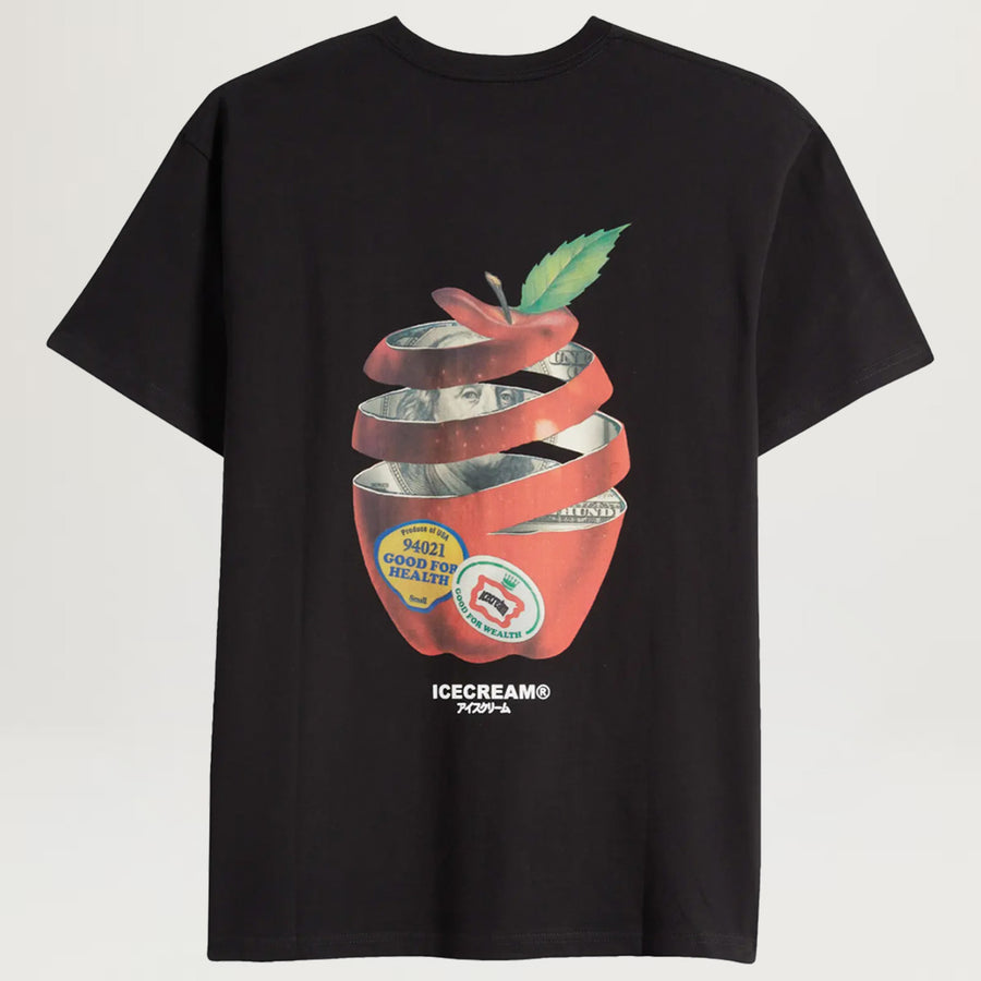 Icecream Big Apple Tee (Black)