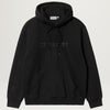 Carhartt WIP Hooded Carhartt Sweatshirt (Black)