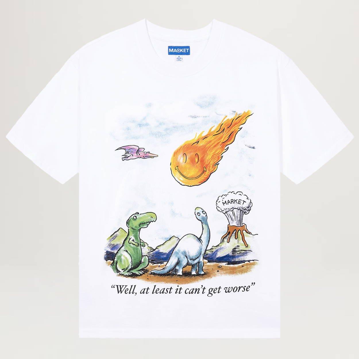 Market Smiley Bright Side Tee (White)