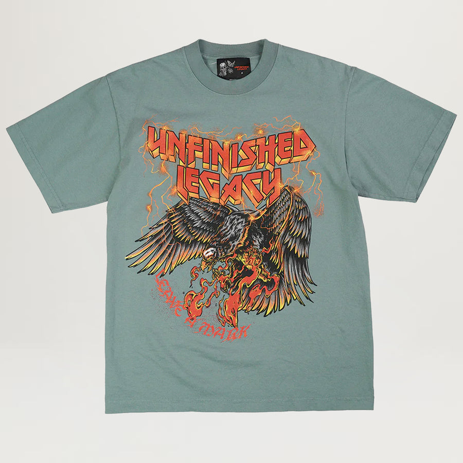 Unfinished Legacy Burn To Fly Tee (Atlantic Green)
