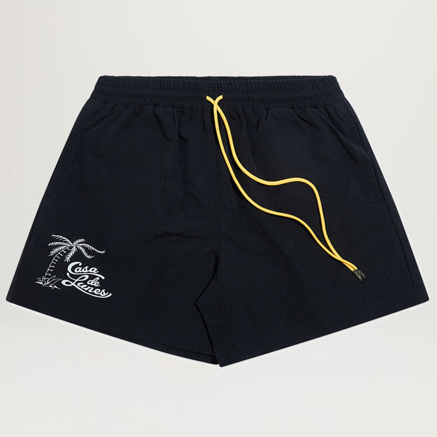 Diet Starts Monday Nylon Resort Bay Shorts (Black)