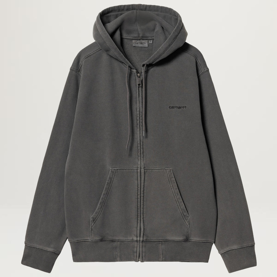 Carhartt WIP Hooded Duster Script Jacket (Black)