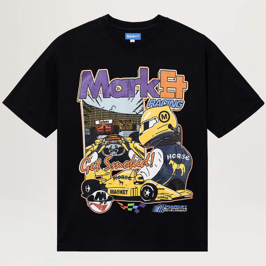 Market Express Racing Tee (Washed Black)