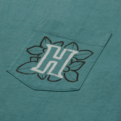 Honor The Gift Floral Pocket Tee (Teal)