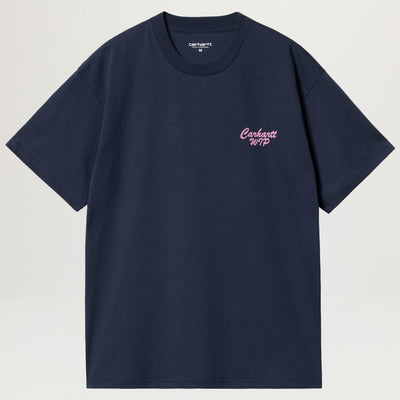 Carhartt WIP Friendship Tee (Airforce Blue/Light Pink)