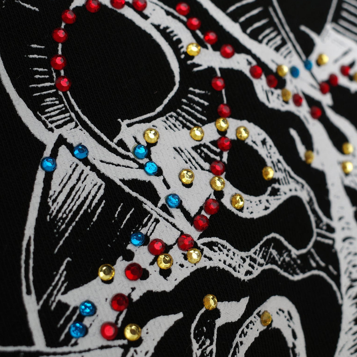 Jungles Flames N Stuff Rhinestone Tee (Black)