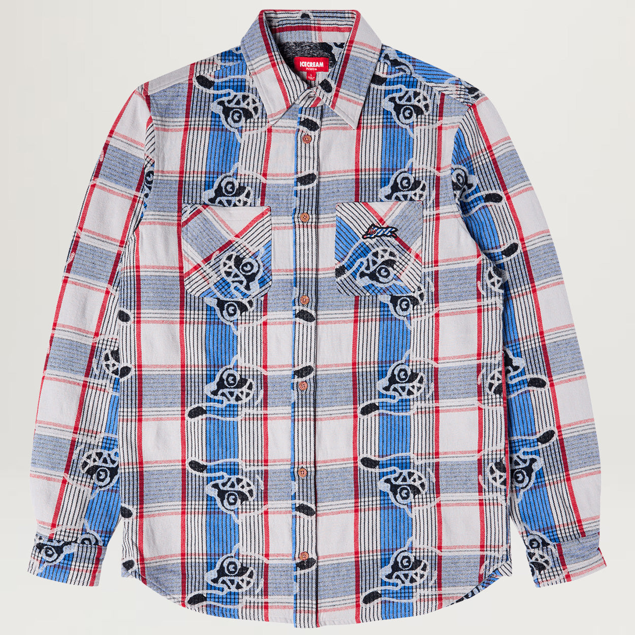 Icecream Harry L/S Woven (Strong Blue)