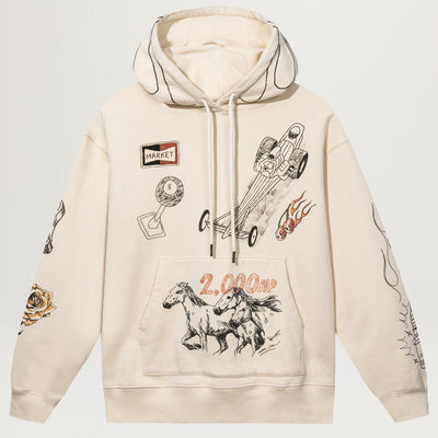 Market Horsepower Hoodie (Ecru)