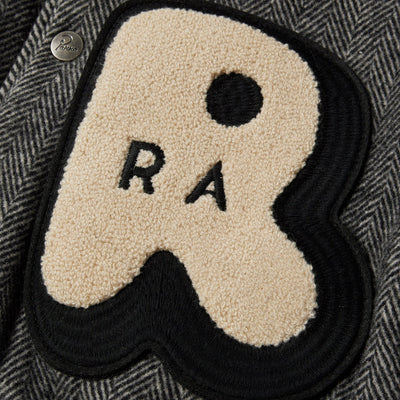 Parra Rounded PAR Varsity Jacket (Dark Grey)