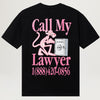 Market Pink Panther Call My Lawyer Tee (Black)