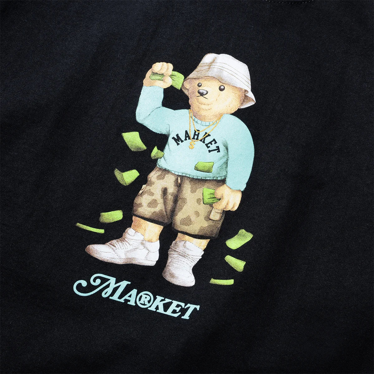 Market Make It Rain Bear Tee (Jet Black)