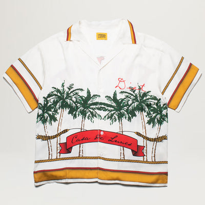 Diet Starts Monday Palm Button Up (White)