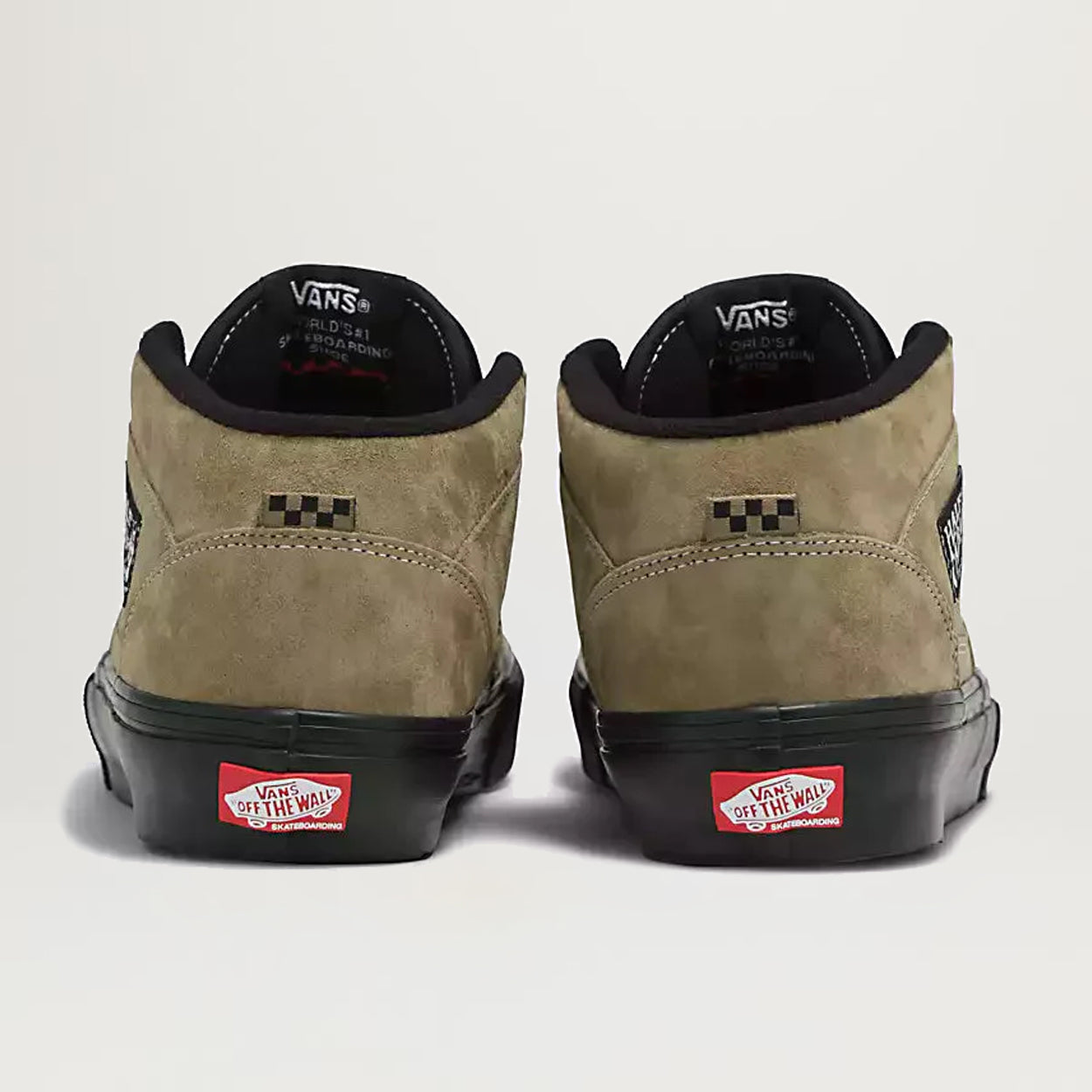 Vans Skate Half Cab (Pig Suede Olive/Black) - Size 8