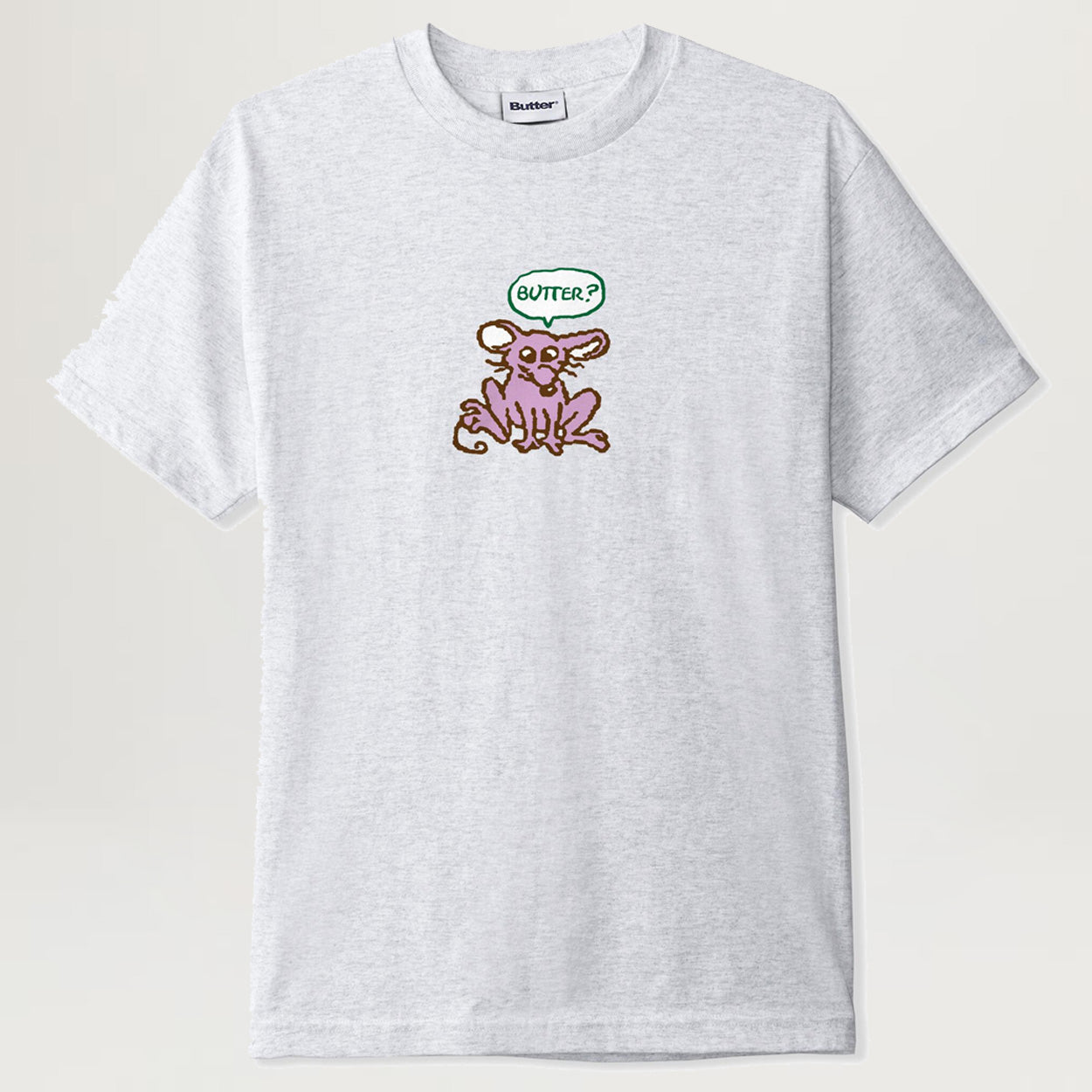 【バターグッズ】Butter Goods Rodent Tee Wired Tee, Charcoal – Butter Goods