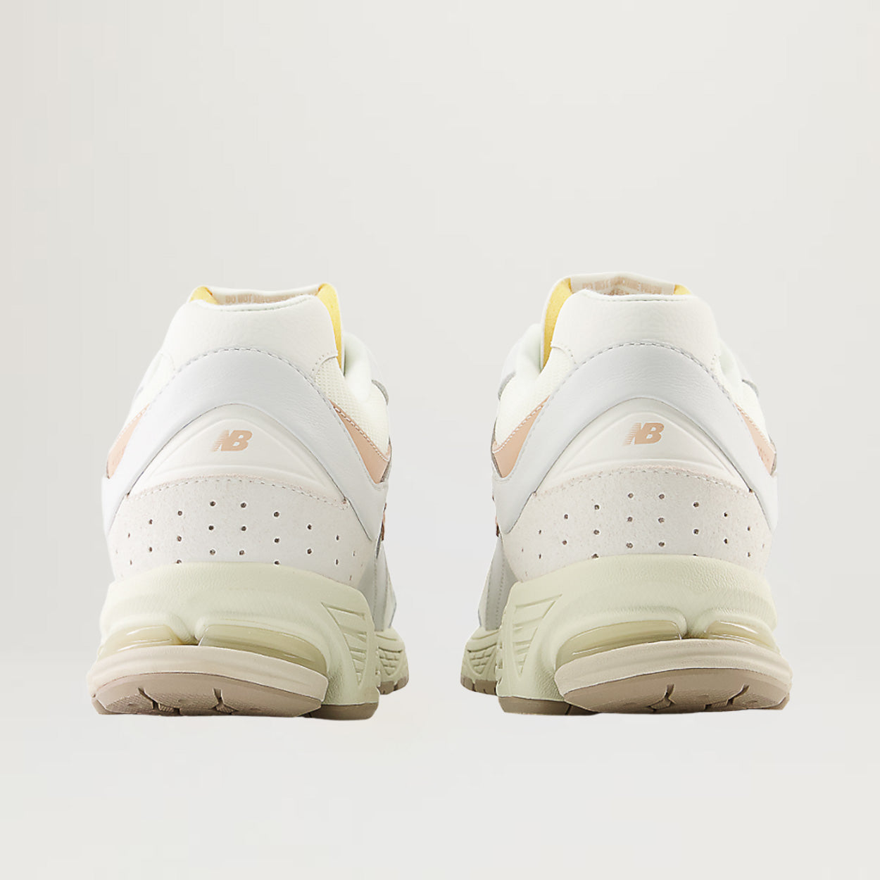 New Balance 2002R (White/Tan) - Sizes 6M::7.5W