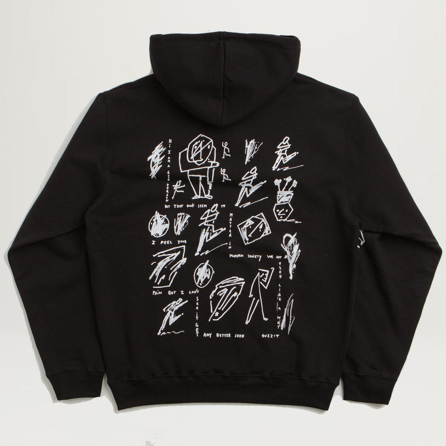 Polar Dave Sad At Times Hoodie (Black)