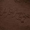 Honor The Gift Script Embroidered Hoodie (Brown)