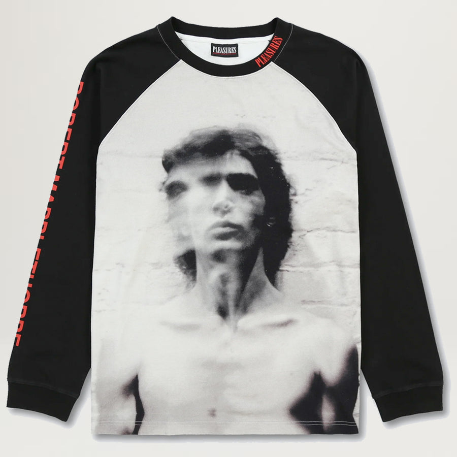 Pleasures Self Portrait Raglan L/S Tee (Black)