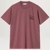 Carhartt WIP Stamp Tee (Dusty Fuchsia/Black)