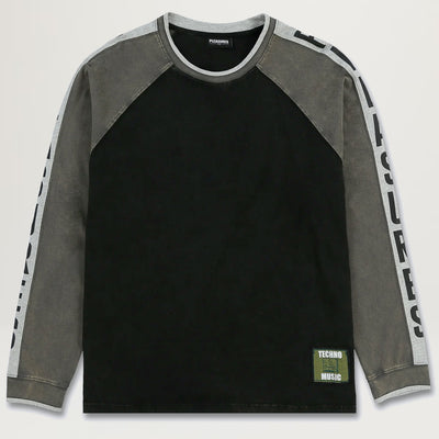 Pleasures Techno Raglan L/S Tee (Black)