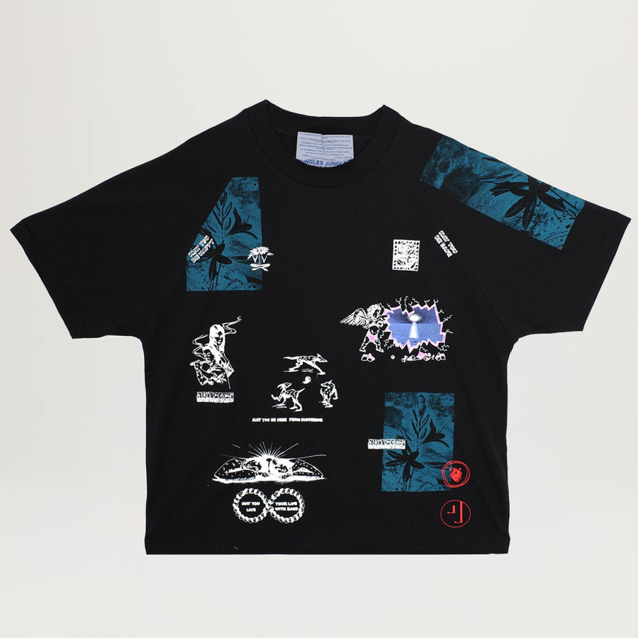 Jungles Test Print Tee (Black)