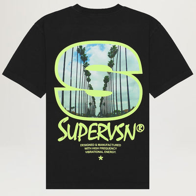 Supervsn Tree Lined Tee Vintage Black