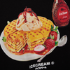 Icecream Waffles Tee (Black)