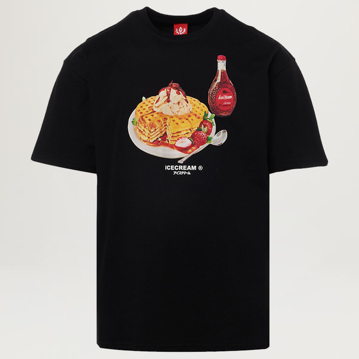 Icecream Waffles Tee (Black)