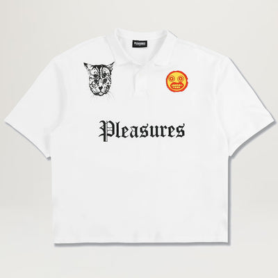 Pleasures Wyatt Polo (Vintage White)