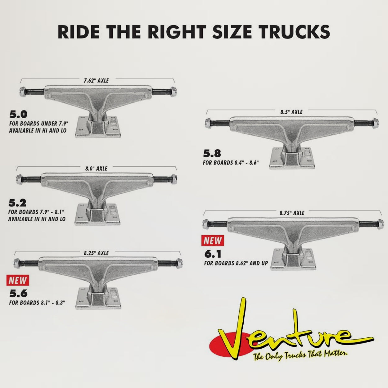 VENTURE TRUCK ベンチャー トラック V-HOLLOW 5.2 HI-LOW