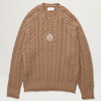 Honor The Gift Cable Knit Jumper Sweater (Tan)