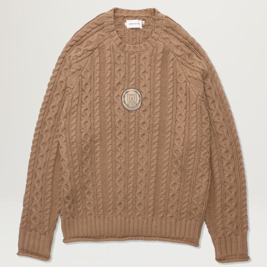 HTG Cable Knit Jumper Sweater (Tan)
