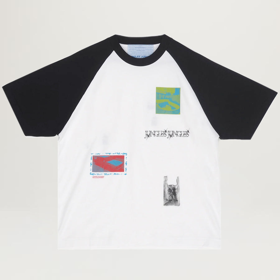 Jungles California Raglan Tee (Black/White)