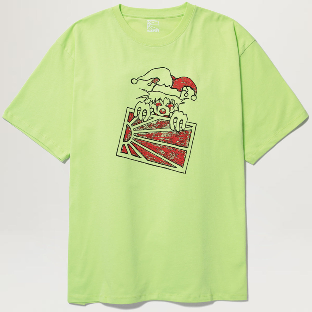 【RASSVET】CLOWN T-SHIRT [LIME] Rassvet Clown Tee (Lime) - NewYakCity