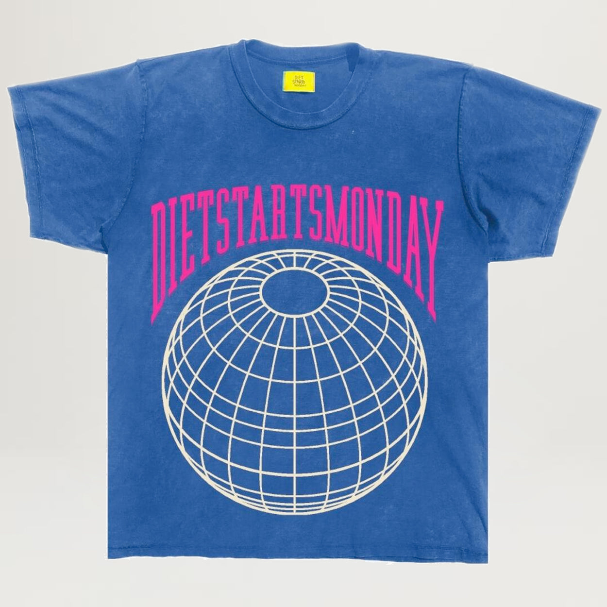 Diet Starts Monday Globe Tee (Blue)