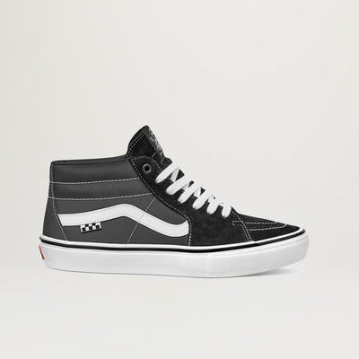 Vans Skate Grosso Mid (Black/White/Emo Leather) - Sizes 8, 8.5, 10.5