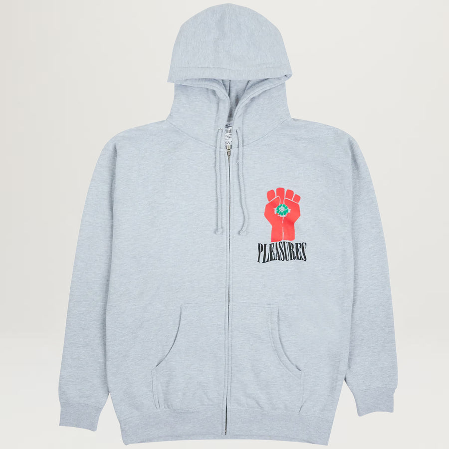Pleasures HST Zip Hoodie (Heather Grey)