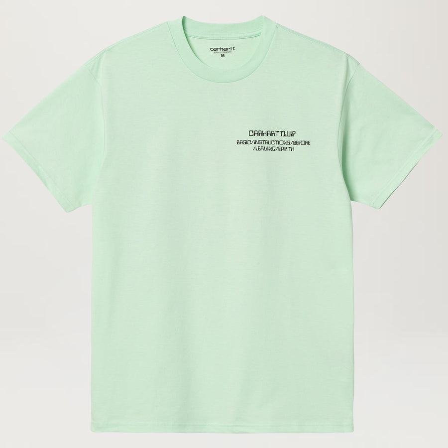 Carhartt WIP Leaving Earth Tee (Pale Spearmint/Black)