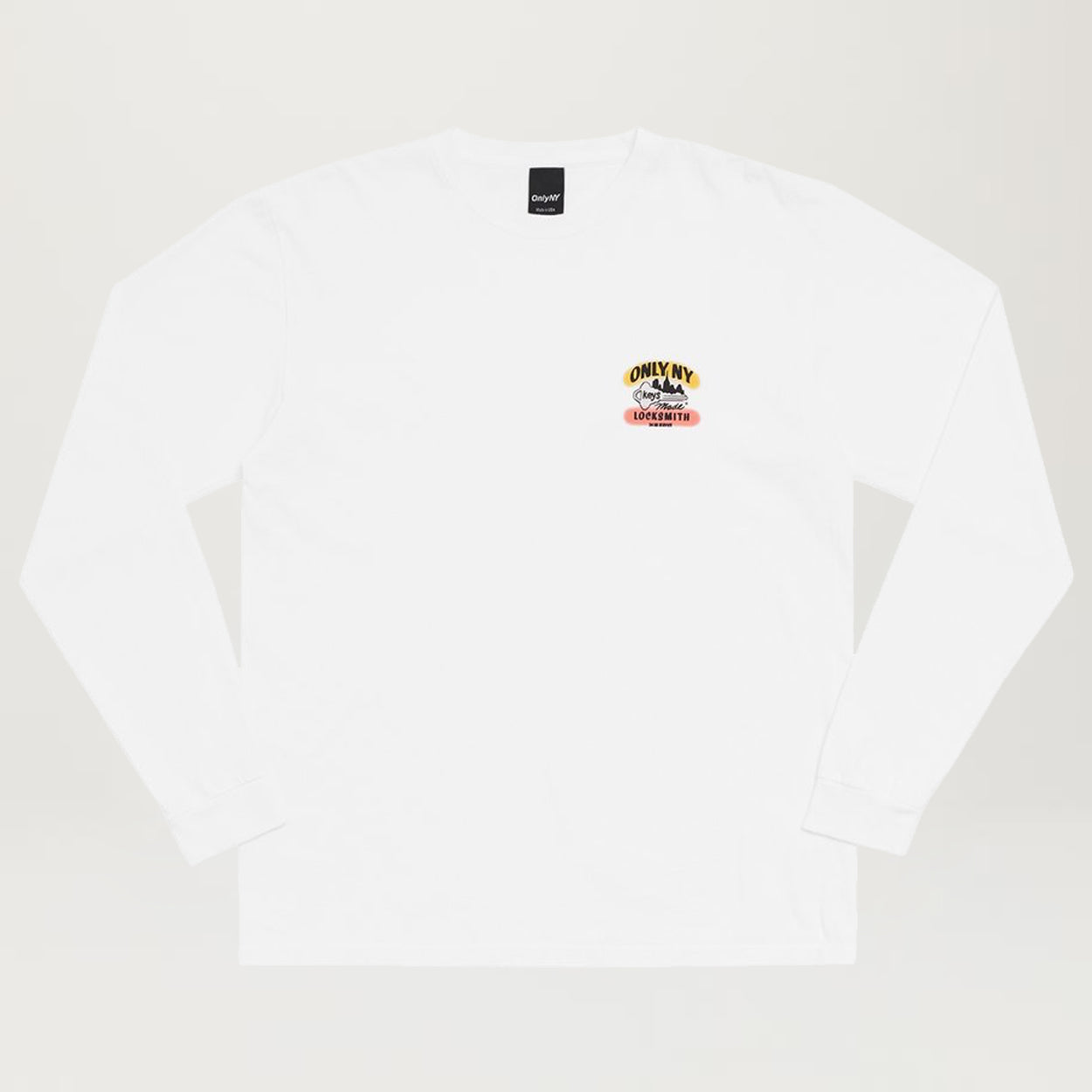 Only NY Locksmith L/S Tee (White)