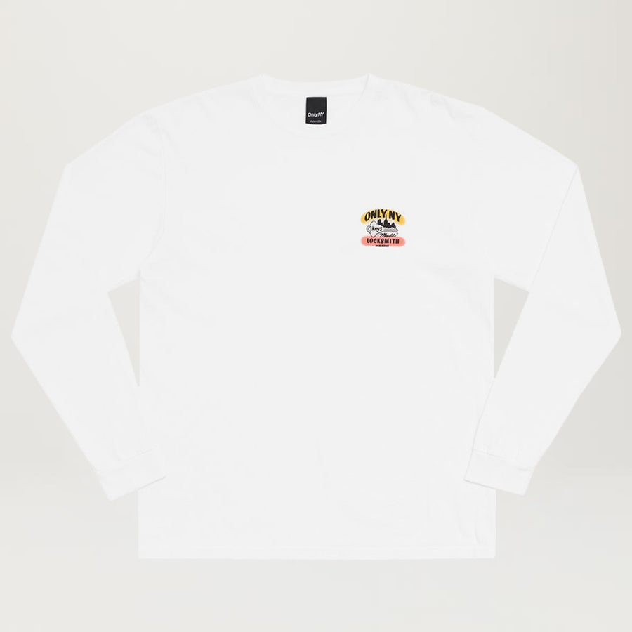 Only NY Locksmith L/S Tee (White)