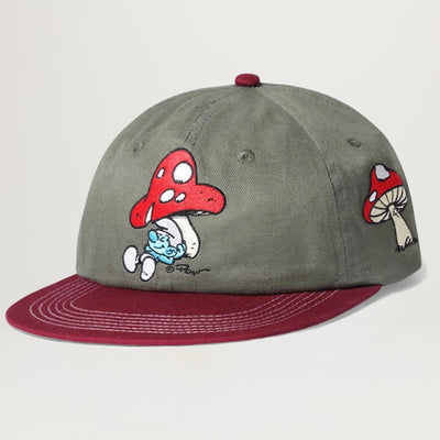 Butter Goods X The Smurfs Mushroom 6 Panel Hat (Assorted Colors)