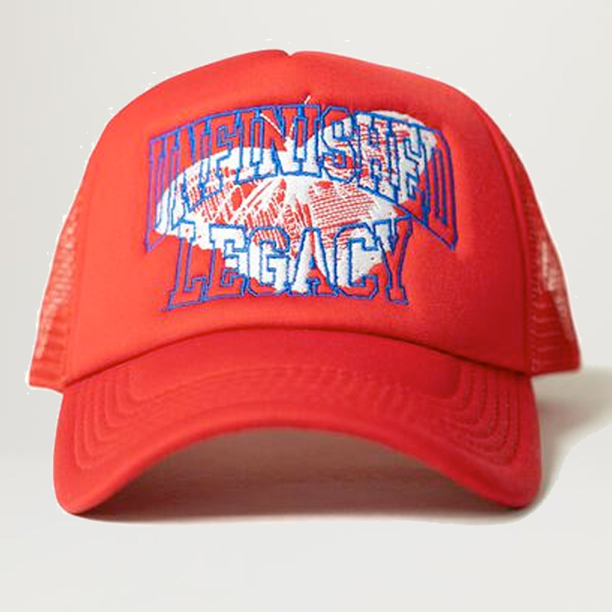 Unfinished Legacy Red Outline Trucker (Red)