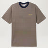 Butter Goods Parks Stripe Tee (Plum/Moss)