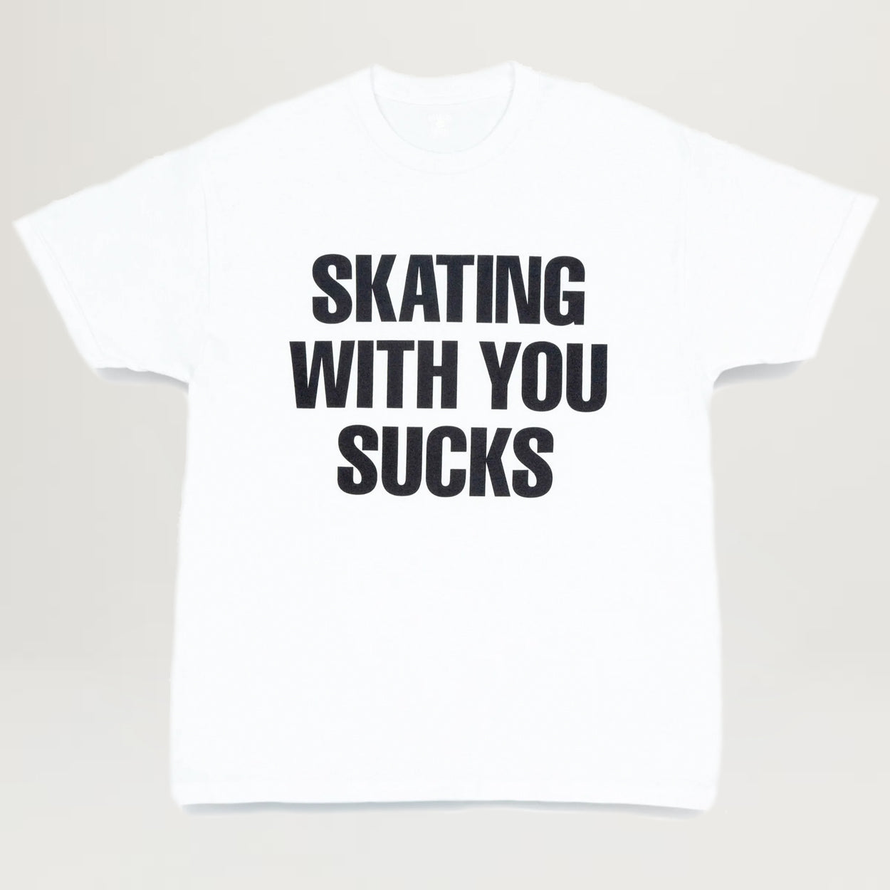 Quarter Snacks Skating With You Sucks Tee (White)