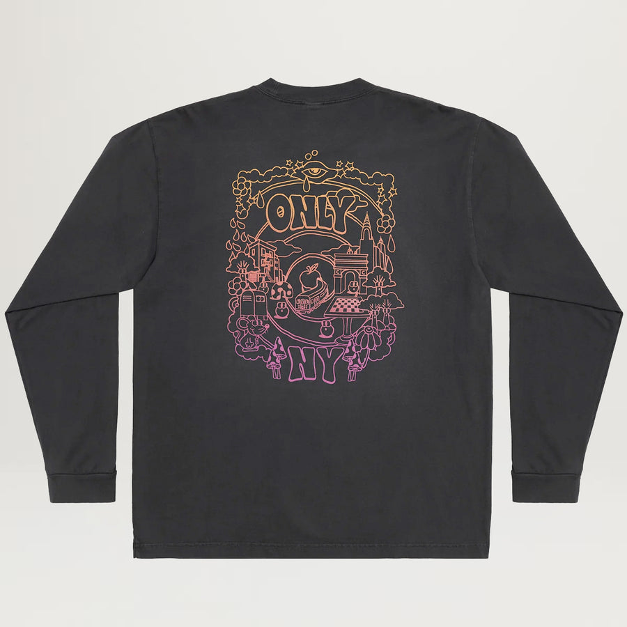 Only NY Time Traveler L/S Tee (Vintage Black)