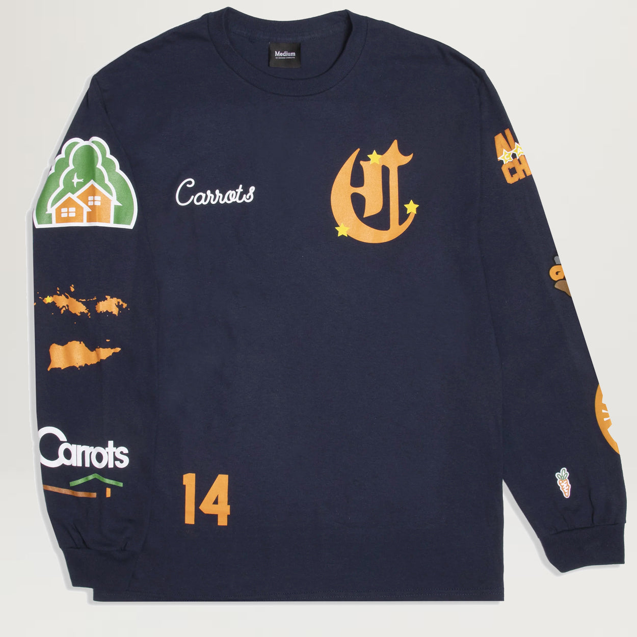Carrots Varsity L/S Tee (Navy)