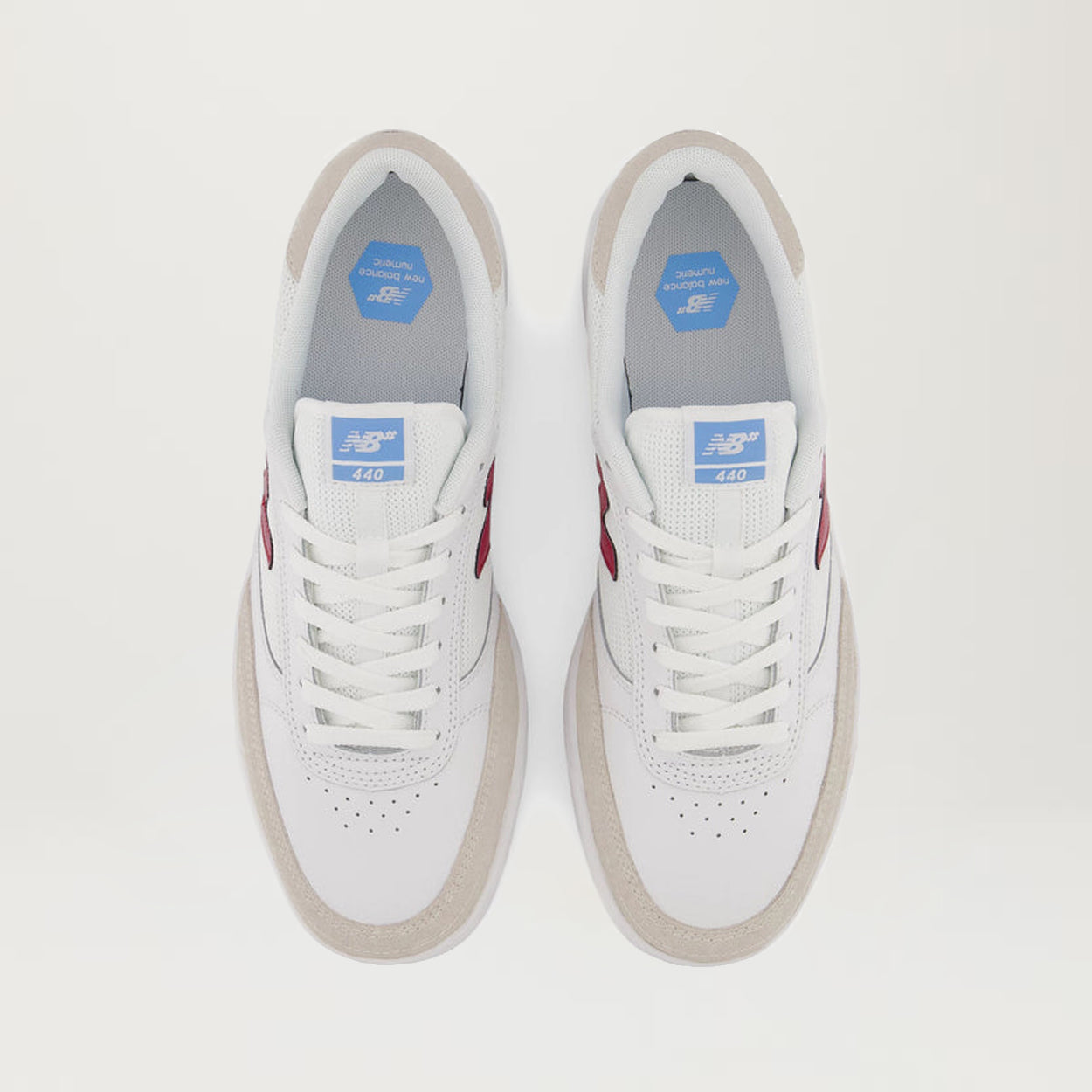 NB Numeric 440 (White/Red) - Sizes 9.5